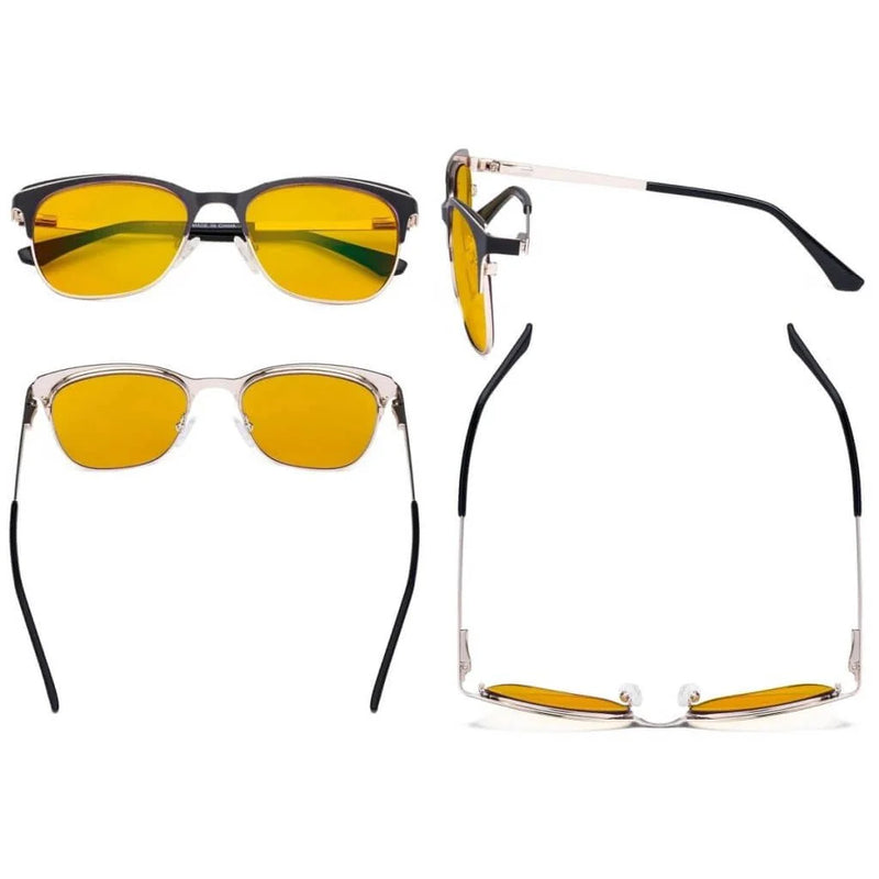 eyekeeper.com Full-rim Blue Light Blocking Eyeglasses LX19041-BB90 Eyeglasses White Smoke Black / without magnification,Blue / without magnification,Purple / without magnification,Red / without magnification