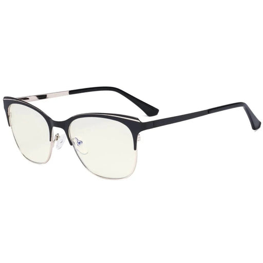 eyekeeper.com Classic Full-Rim Blue Light Filter Eyeglasses LX19041-BB40 Eyeglasses White Smoke Black / without magnification,Blue / without magnification,Purple / without magnification,Red / without magnification