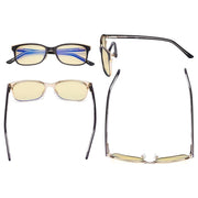 eyekeeper.com Metal Frame Blue Light Blocking Eyeglasses LX19006-BB60 Eyeglasses Dark Slate Gray Black / without magnification,Blue / without magnification,Red / without magnification