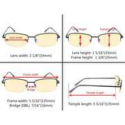 eyekeeper.com Metal Blue Light Blocking Reading Glasses TMCG15015 Eyeglasses White Smoke Gunmetal / without magnification,Gunmetal / +0.50,Gunmetal / +0.75,Gunmetal / +1.00,Gunmetal / +1.25,Gunmetal / +1.50,Gunmetal / +1.75,Gunmetal / +2.00,Gunmetal / +2.25,Gunmetal / +2.50,Gunmetal / +2.75,Gunmetal / +3.00,Gunmetal / +3.50,Gunmetal / +4.00