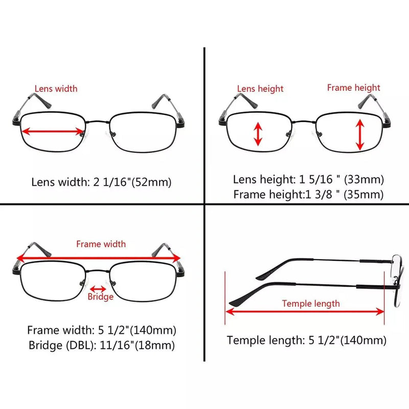 eyekeeper.com Metal Reading Glasses Retro Readers R1703 Eyeglasses White Smoke Black / without magnification,Black / +0.50,Black / +0.75,Black / +1.00,Black / +1.25,Black / +1.50,Black / +1.75,Black / +2.00,Black / +2.25,Black / +2.50,Black / +2.75,Black / +3.00,Black / +3.50,Black / +4.00,Gold / without magnification,Gold / +0.50,G