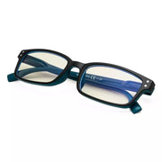 eyekeeper.com Classic Rectangle Blue Light Filter Reading Glasses 1-CG097 Eyeglasses White Smoke Black Blue / without magnification,Black Blue / +0.50,Black Blue / +0.75,Black Blue / +1.00,Black Blue / +1.25,Black Blue / +1.50,Black Blue / +1.75,Black Blue / +2.00,Black Blue / +2.25,Black Blue / +2.50,Black Blue / +2.75,Black Blue / +3.00,Black Blue