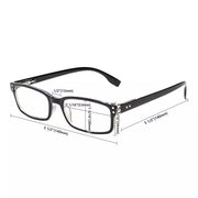 eyekeeper.com Classic Rectangle Blue Light Filter Reading Glasses 1-CG097 Eyeglasses White Smoke Black Blue / without magnification,Black Blue / +0.50,Black Blue / +0.75,Black Blue / +1.00,Black Blue / +1.25,Black Blue / +1.50,Black Blue / +1.75,Black Blue / +2.00,Black Blue / +2.25,Black Blue / +2.50,Black Blue / +2.75,Black Blue / +3.00,Black Blue