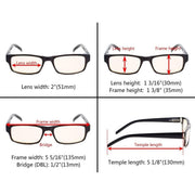 eyekeeper.com Classic Rectangle Computer Reading Glasses CG054 Eyeglasses Misty Rose Black Blue / without magnification,Black Blue / +1.00,Black Blue / +1.50,Black Blue / +2.00,Black Blue / +2.25,Black Blue / +3.50,Black Brown / without magnification,Black Brown / +1.00,Black Brown / +1.25,Black Brown / +1.50,Black Brown / +1.75,Black Bro