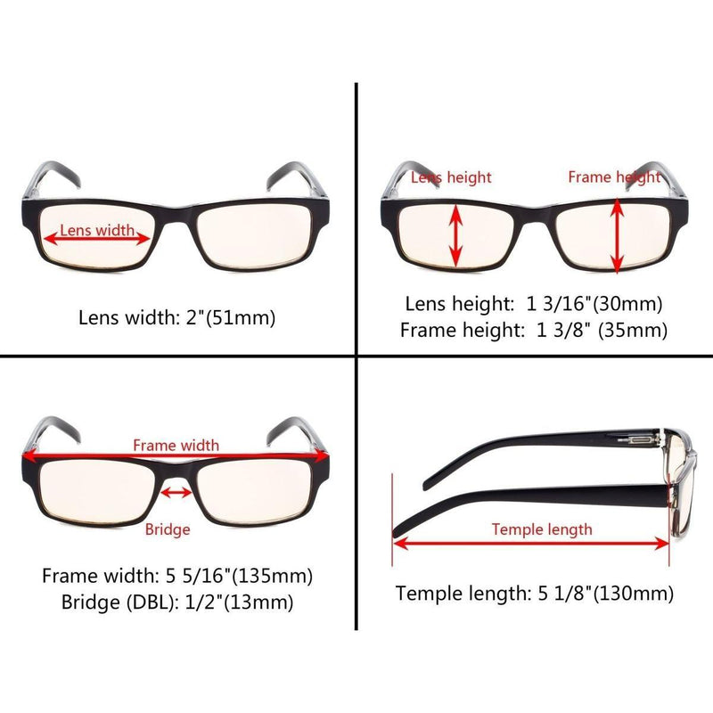 eyekeeper.com Classic Rectangle Computer Reading Glasses CG054 Eyeglasses Misty Rose Black Blue / without magnification,Black Blue / +1.00,Black Blue / +1.50,Black Blue / +2.00,Black Blue / +2.25,Black Blue / +3.50,Black Brown / without magnification,Black Brown / +1.00,Black Brown / +1.25,Black Brown / +1.50,Black Brown / +1.75,Black Bro