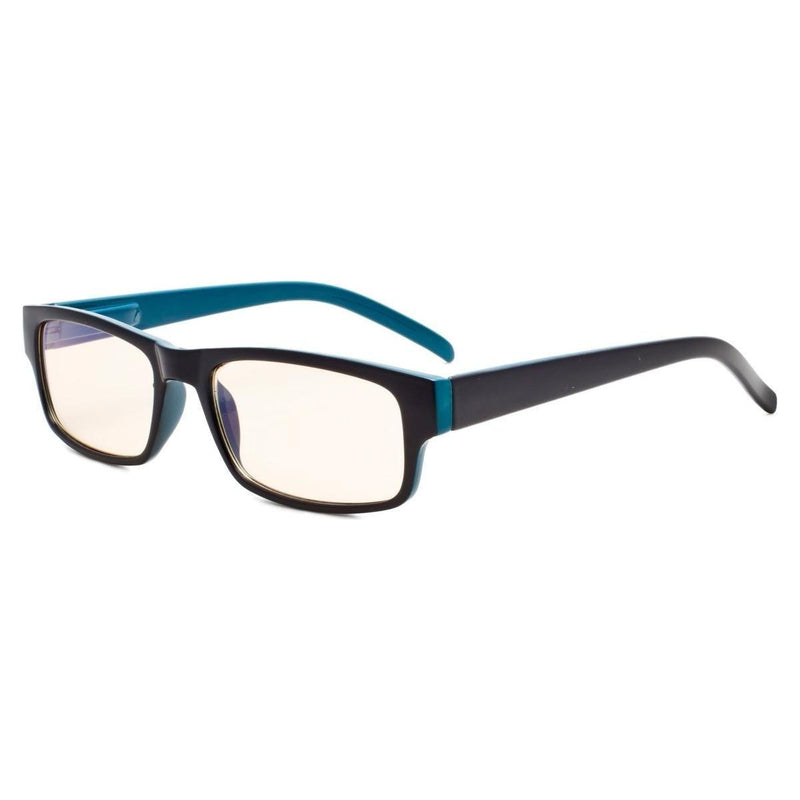 eyekeeper.com Classic Rectangle Computer Reading Glasses CG054 Eyeglasses Dark Slate Gray Black Blue / without magnification,Black Blue / +1.00,Black Blue / +1.50,Black Blue / +2.00,Black Blue / +2.25,Black Blue / +3.50