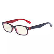 eyekeeper.com Classic Rectangle Computer Reading Glasses CG055 Eyeglasses White Smoke Black Red / without magnification,Black Red / +0.50,Black Red / +0.75,Black Red / +1.00,Black Red / +1.25,Black Red / +1.50,Black Red / +1.75,Black Red / +2.00,Black Red / +2.25