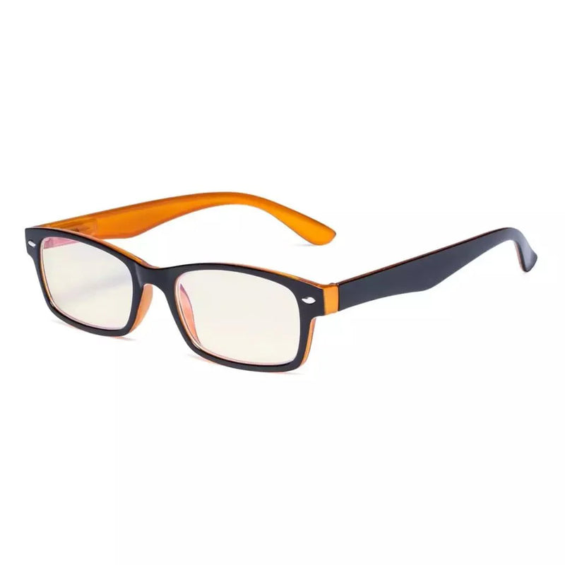 eyekeeper.com Classic Rectangle Computer Reading Glasses CG055 Eyeglasses White Smoke Black Yellow / without magnification,Black Yellow / +0.50,Black Yellow / +0.75,Black Yellow / +1.00,Black Yellow / +1.25,Black Yellow / +1.50,Black Yellow / +1.75,Black Yellow / +2.00,Black Yellow / +2.25,Black Yellow / +2.50,Black Yellow / +2.75