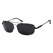 eyekeeper.com Classic Rectangle Polarized Bifocal Sunglasses PGSG1805 Sunglasses White Smoke Black / +1.50,Black / +2.00,Black / +2.50,Black / +3.00