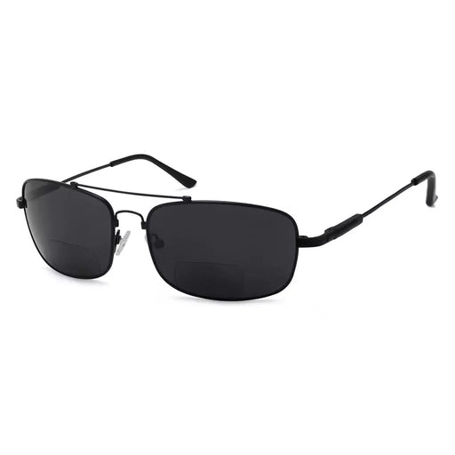 eyekeeper.com Classic Rectangle Polarized Bifocal Sunglasses PGSG1805 Sunglasses White Smoke Black / +1.50,Black / +2.00,Black / +2.50,Black / +3.00