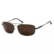eyekeeper.com Classic Rectangle Polarized Bifocal Sunglasses PGSG1805 Sunglasses White Smoke Brown / +1.50,Brown / +2.00,Brown / +2.50,Brown / +3.00