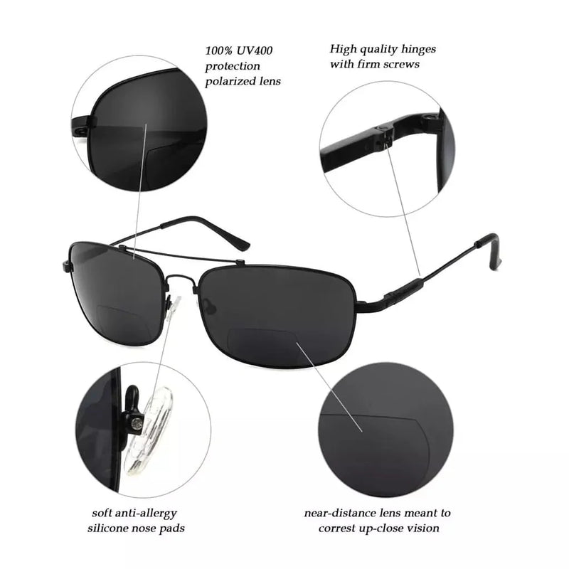 eyekeeper.com Classic Rectangle Polarized Bifocal Sunglasses PGSG1805 Sunglasses White Smoke Black / +1.50,Black / +2.00,Black / +2.50,Black / +3.00,Gunmetal / +1.50,Gunmetal / +2.00,Gunmetal / +2.50,Gunmetal / +3.00,Silver / +1.50,Silver / +2.00,Silver / +2.50,Silver / +3.00,Brown / +1.50,Brown / +2.00,Brown / +2.50,Brown / +3.00,Gold / +1.50,Go