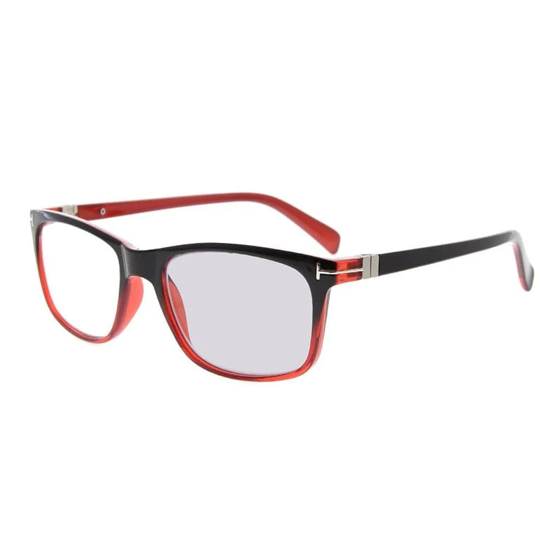 eyekeeper.com Classic Transition Photochromic Reading Glasses BSR150 Eyeglasses White Smoke Black Red / +0.50,Black Red / +0.75,Black Red / +1.00,Black Red / +1.25,Black Red / +1.50,Black Red / +1.75,Black Red / +2.00,Black Red / +2.25,Black Red / +2.50,Black Red / +3.00,Black Red / +3.50
