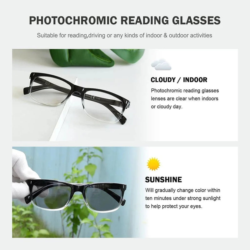 eyekeeper.com Classic Transition Photochromic Reading Glasses BSR150 Eyeglasses White Smoke Blue / +0.50,Blue / +0.75,Blue / +1.00,Blue / +1.25,Blue / +1.50,Blue / +1.75,Blue / +2.00,Blue / +2.25,Blue / +2.50,Blue / +3.00,Blue / +3.50,Black Red / +0.50,Black Red / +0.75,Black Red / +1.00,Black Red / +1.25,Black Red / +1.50,Black Red / +1.75,Blac