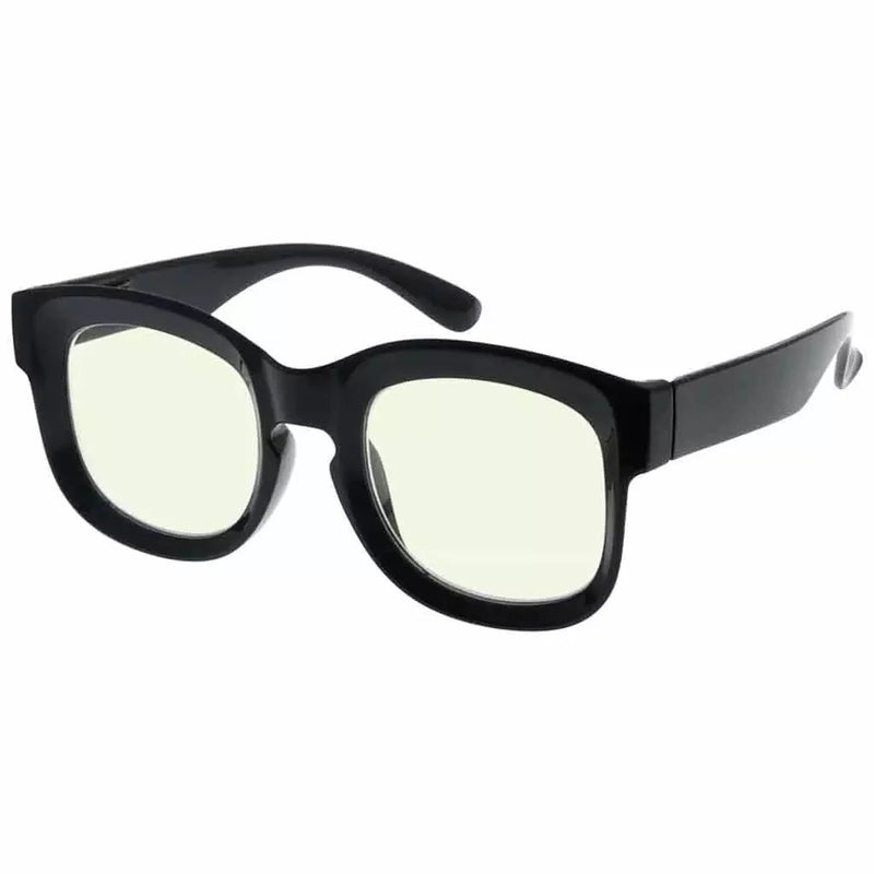eyekeeper.com Trendy Thicker Frame Blue Light Filter Reading Glasses UV2013 Eyeglasses White Smoke Black / without magnification,Black / +0.50,Black / +0.75,Black / +1.00,Black / +1.25,Black / +1.50,Black / +1.75,Black / +2.00,Black / +2.50,Black / +3.00