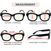 eyekeeper.com Trendy Thicker Frame Blue Light Filter Reading Glasses UV2013 Eyeglasses White Smoke Black / without magnification,Black / +0.50,Black / +0.75,Black / +1.00,Black / +1.25,Black / +1.50,Black / +1.75,Black / +2.00,Black / +2.50,Black / +3.00,Black Tortoise / without magnification,Black Tortoise / +0.50,Black Tortoise / +0.75,Black Tortoise