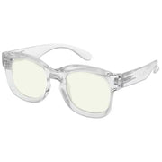 eyekeeper.com Trendy Thicker Frame Blue Light Filter Reading Glasses UV2013 Eyeglasses White Smoke Clear / without magnification,Clear / +0.50,Clear / +0.75,Clear / +1.00,Clear / +1.25,Clear / +1.50,Clear / +1.75,Clear / +2.00,Clear / +2.50,Clear / +3.00