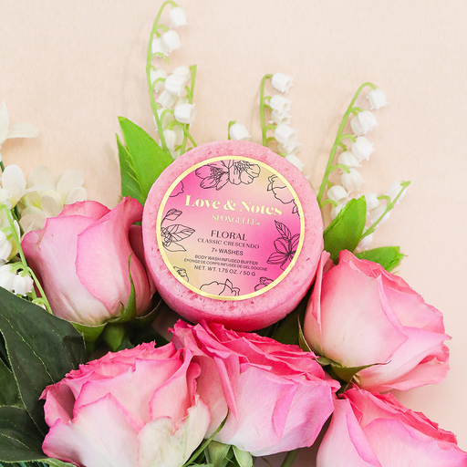 Spongellé Classic Crescendo | Love & Notes Spongette Body Wash Infused Buffer Pink