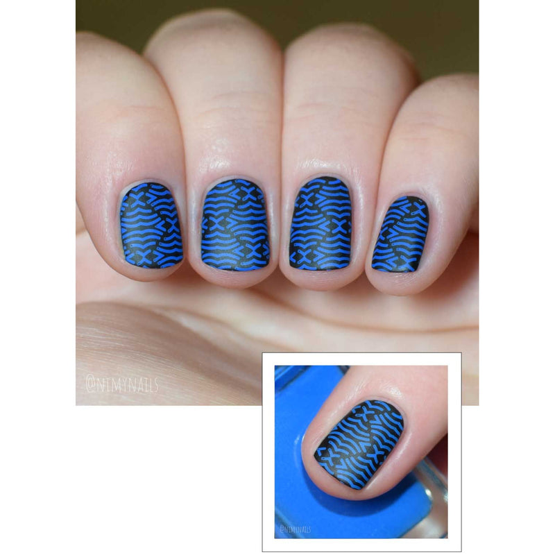 UberChic Beauty Just for CLAWS Collection-02 Stamping Plate Dark Gray