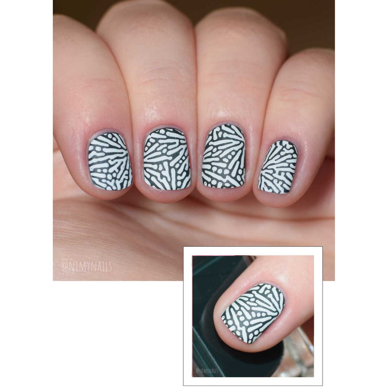 UberChic Beauty Just for CLAWS Collection-02 Stamping Plate Rosy Brown