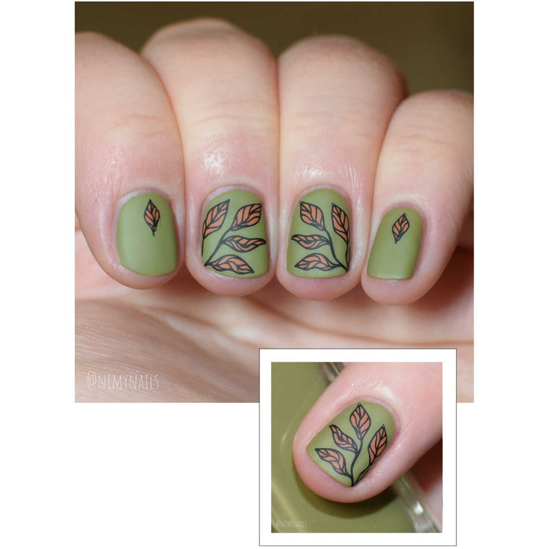 UberChic Beauty Just for CLAWS Collection-02 Stamping Plate Rosy Brown
