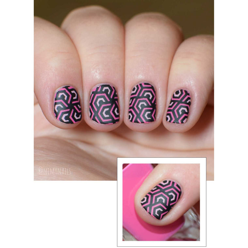 UberChic Beauty Just for CLAWS Collection-02 Stamping Plate Rosy Brown