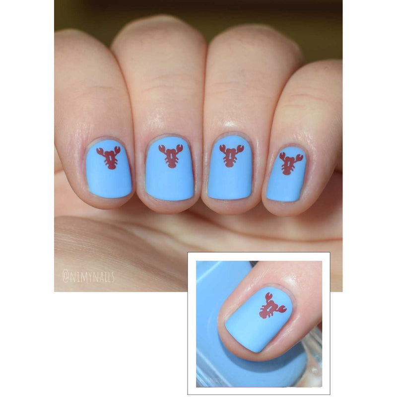 UberChic Beauty Itty Bitty Icons-02 Stamping Plate Rosy Brown