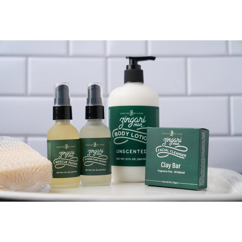 Zingari Man Clay Bar Facial Cleanser face cleanser Gray