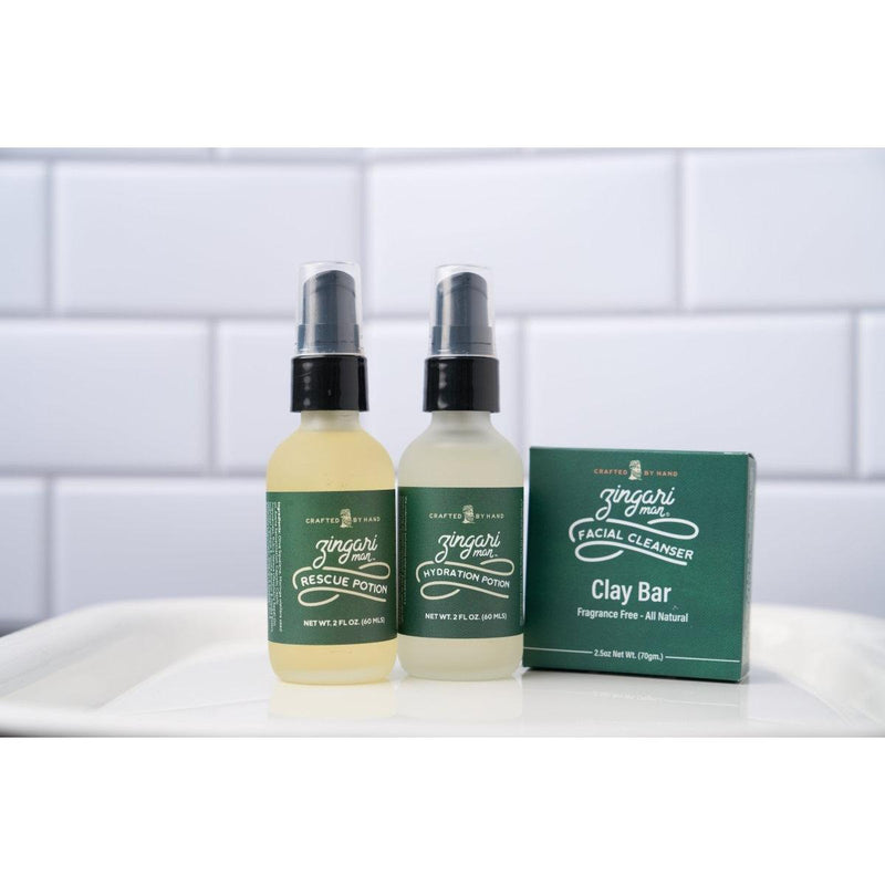 Zingari Man Clay Bar Facial Cleanser face cleanser Light Gray