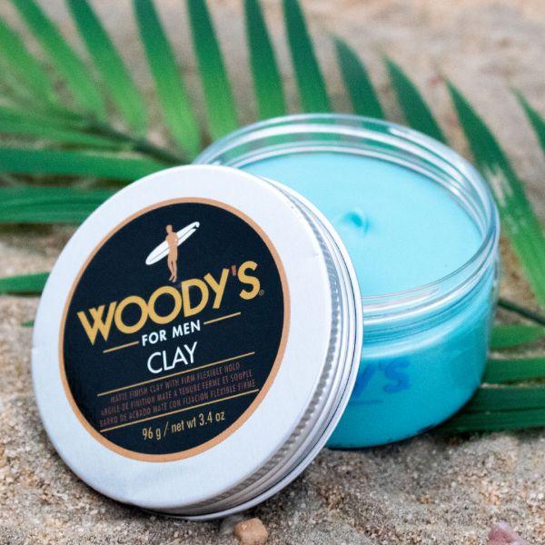 Woody's Woody's ForMen Matte Finish Clay 3.4 Oz Hair Clay Gray