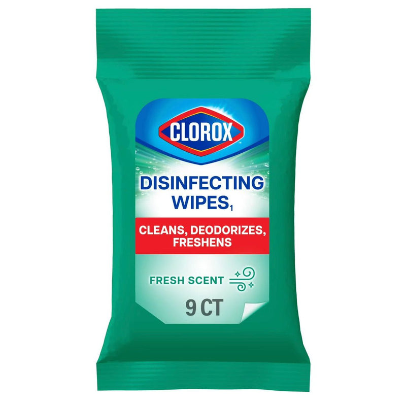 VIP Extensions Clorox Disinfecting Wipes On-the-Go, Bleach-Free Travel Wipes Cleaning Wipes Dark Cyan