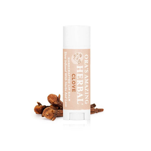 Ora's Amazing Herbal Natural Lip Balm, Herbal Infused, Clove White Smoke