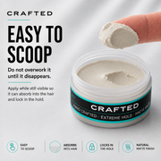TheSalonGuy CRAFTED Extreme Hold Paste Haircare Light Gray