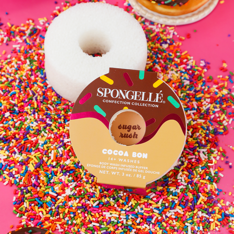 Spongellé Cocoa Bon | Confection Buffer Body Wash Infused Buffer Maroon