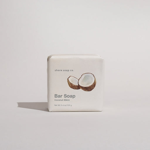 Shore Soap Co. Coconut Bikini Bar Soap Bar Soap Light Gray Single Bar,3 for $24