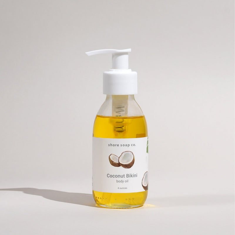 Shore Soap Co. Coconut Bikini Body Oil Body Oil Light Gray