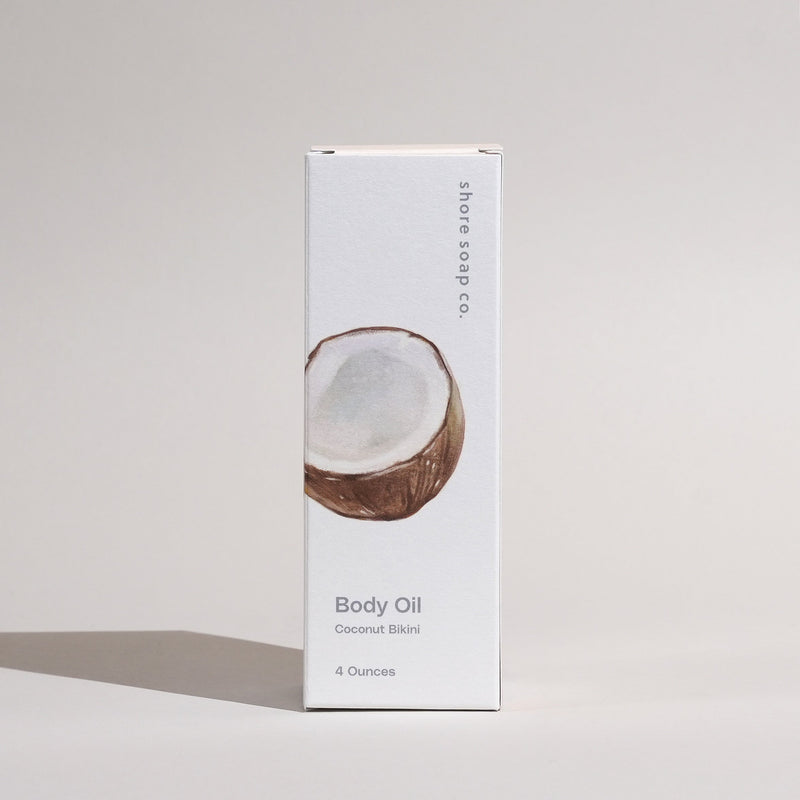 Shore Soap Co. Coconut Bikini Body Oil Body Oil Light Gray