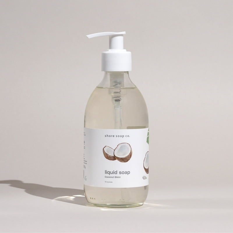 Shore Soap Co. Coconut Bikini Liquid Soap Liquid Soap Light Gray