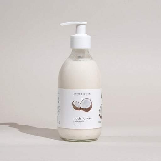 Shore Soap Co. Coconut Bikini Body Lotion Body Lotion Light Gray 10 ounce,4 ounce