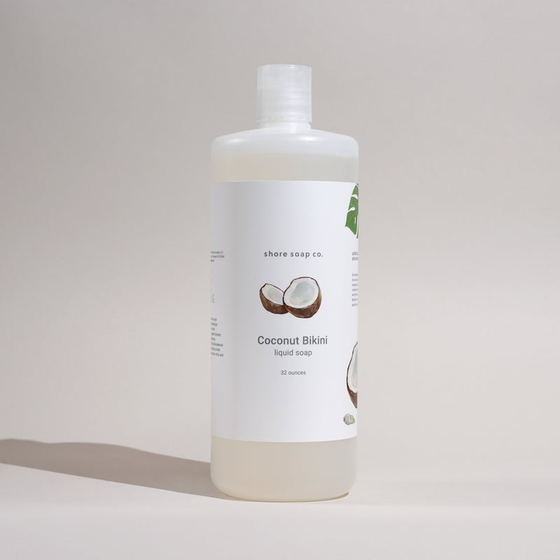Shore Soap Co. Coconut Bikini Liquid Soap Refill Liquid Soap Gray