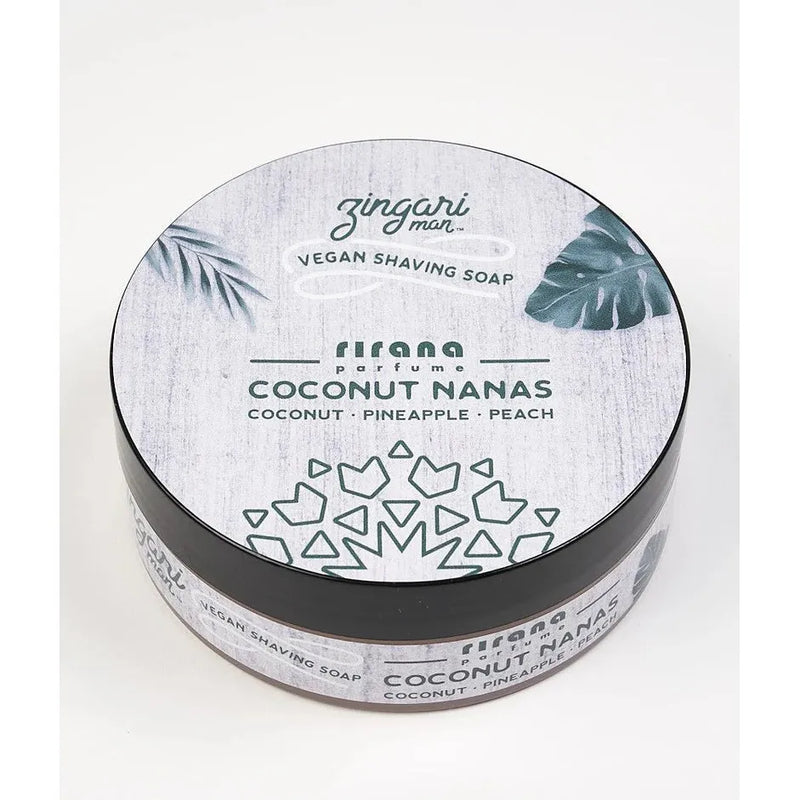 Zingari Man Zingari Man Coconut Nanas Shaving Collection Shaving Set Lavender Vegan Shaving Soap 5 oz
