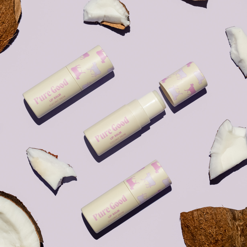 Pure Good LLC Tallow Lip Balm Lip Balm Thistle Citrus,Coconut Dream,Just Peachy,Vanilla Mint
