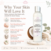Glimmer Goddess® Organic Skin Care Organic Coconut Milk Body Lotion – Ultra-Hydrating Lotions & Creams White Smoke 8 oz. / Unscented,8 oz. / Lavender Lemon