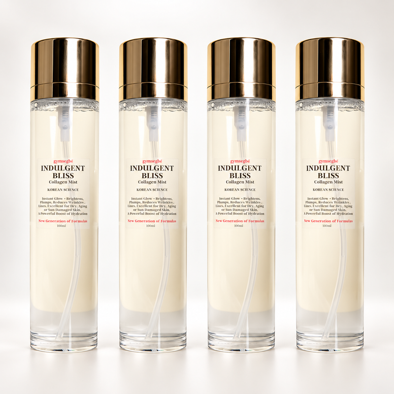 gymsegbë Indulgent Bliss Collagen Facial Mist Anti-Aging Facial White Smoke 4 Bottles Save $15.97