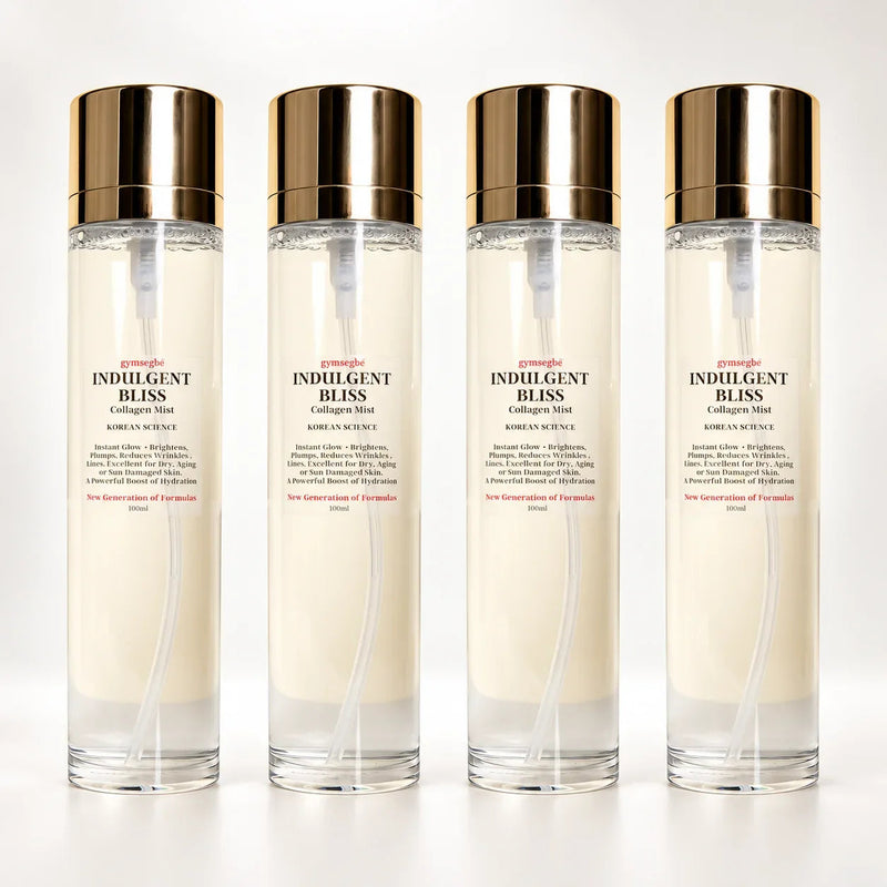 gymsegbë Indulgent Bliss Collagen Facial Mist Anti-Aging Facial Seashell 4 Bottles Save $15.97