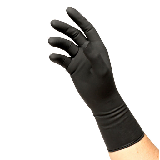 Color Me Fab Color Me Fab Reusable Black Latex Gloves Latex Gloves White Smoke