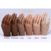 Red Iguana LLC Set of Two 2.0 Half Silicone Practice Hands (Left and Right) 2.0 Hand Light Gray Set of 2 (Left and Right) hands / Poseable / Inessa,Set of 2 (Left and Right) hands / Poseable / April,Set of 2 (Left and Right) hands / Poseable / Liza,Set of 2 (Left and Right) hands / Poseable / Lucy,Set of 2 (Left and Right) hands / Poseable / Analuis