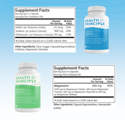 Health By Principle Electrolyte and Magnesium Combo Case of 12 Supplements Supplement White Smoke