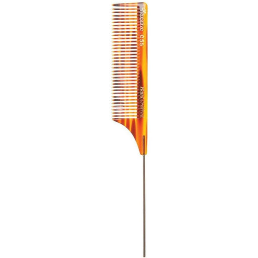 Creative Pro Hair Tools C55P Pin Tail Tortoise Comb (8.5 in) Hair Comb White Smoke Default Title