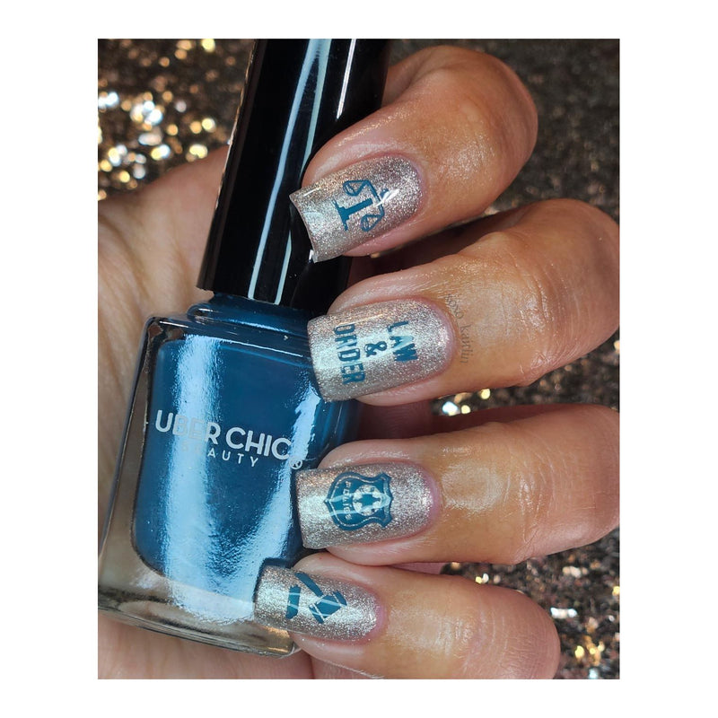 UberChic Beauty Comfy Clothes and Murder Shows Stamping Plate Black